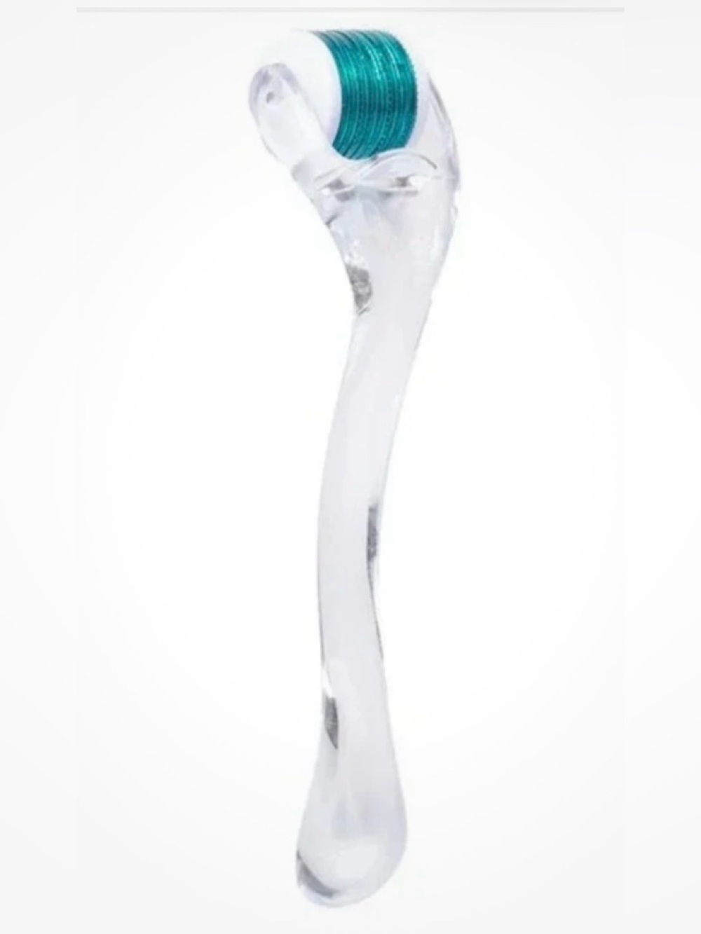 Clear Derma Roller with Teal Needled Head 0.25 mm